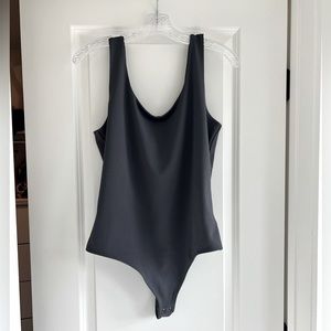 Express Bodycon Silky Grey Bodysuit